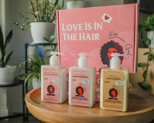 Low Porosity Full Wash Day Bundle - Hydration & Growth Bundle (Shampoo, Mask, Leave-Ins, Oils, Bonnet, Afro Pick) - 60 Day Supply