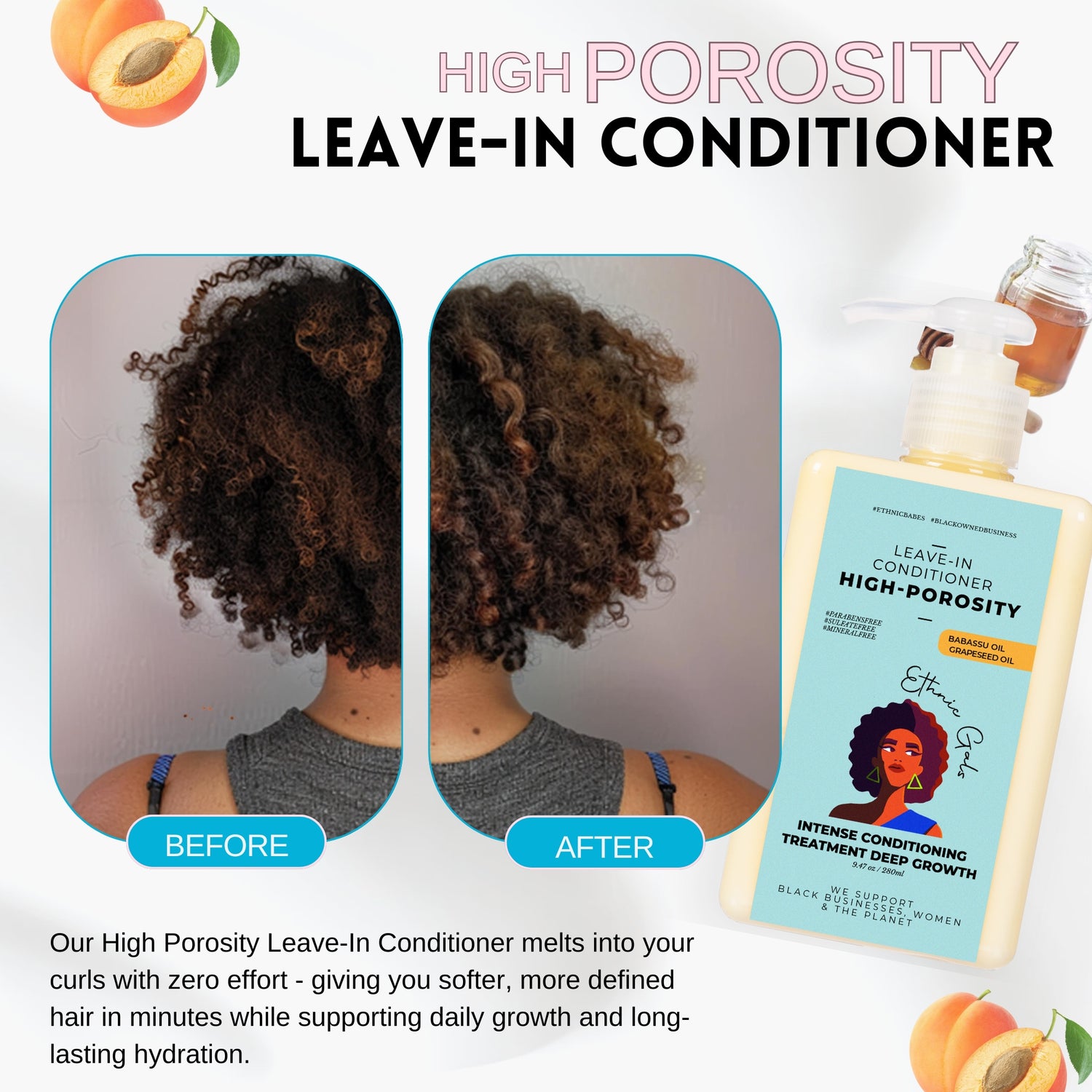 DEEP MOISTURE high porosity leave-in conditioner