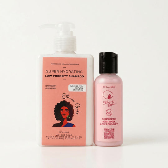 Low Porosity Super Hydrating Shampoo + Free Conditioner Sample