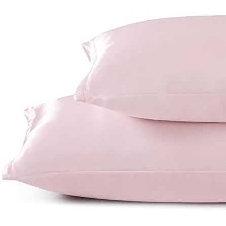 Thistle PERFECT SLEEP pink satin pillowcase Ethnic Gals