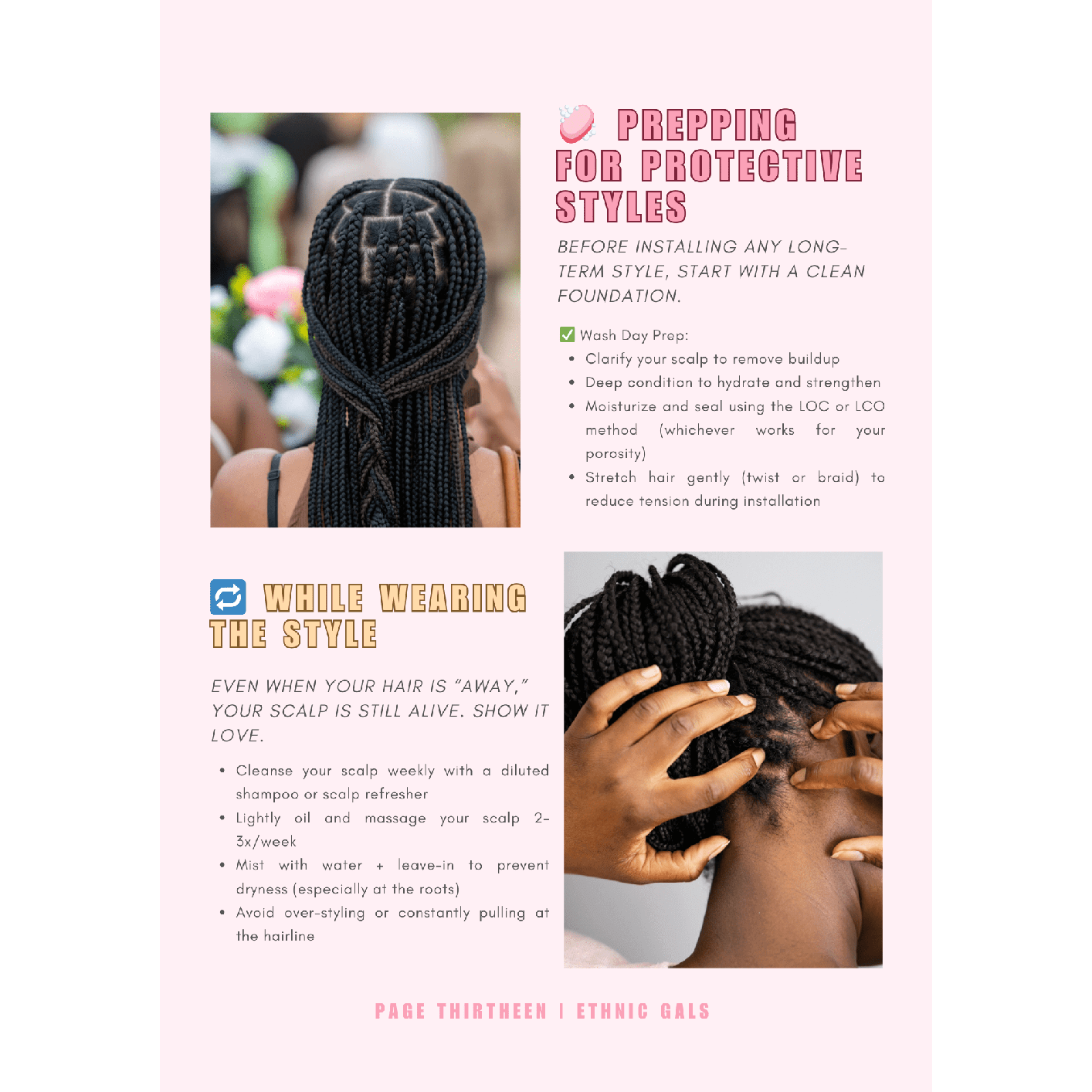Dark Slate Gray Curls Reborn - Hair Growth Guide Ebook Ethnic Gals