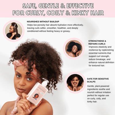 Black DEEP REPAIR low porosity hair mask Ethnic Gals