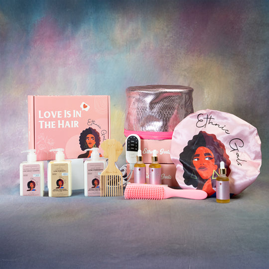 Ethnic Gals Beauty Box Bundle - ALL Low-Porosity Hair Products + Accessories