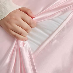 Gray PERFECT SLEEP pink satin pillowcase Ethnic Gals