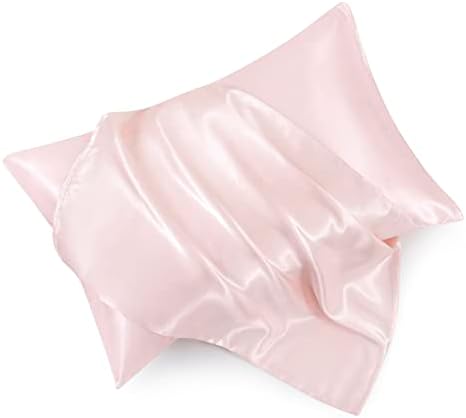 Pink Satin Pillowcase - Pack of 2 Soft, Smooth & Luxurious