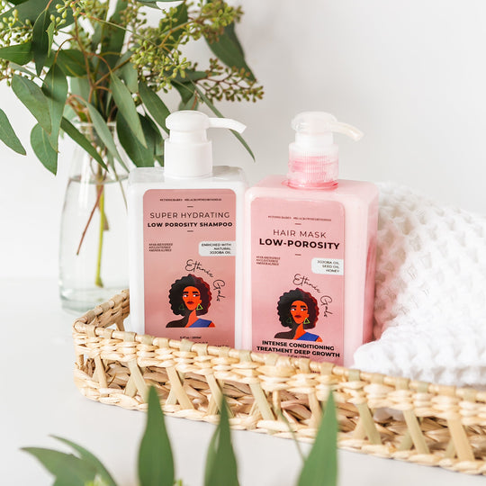 Super Hydrating Shampoo & Conditioner Set Low Porosity (+ free detangling brush )