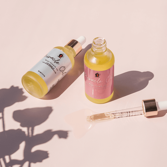 Light Gray MEGA GROWTH hair oil Ethnic Gals