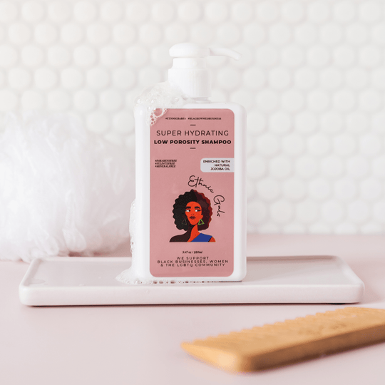 Light Gray SUPER HYDRATING low porosity shampoo Ethnic Gals