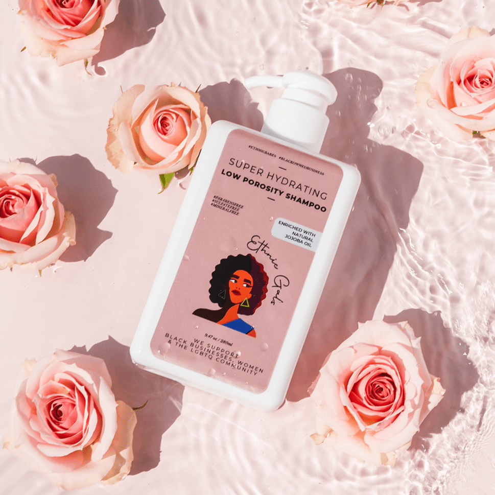 Light Gray SUPER HYDRATING low porosity shampoo Ethnic Gals